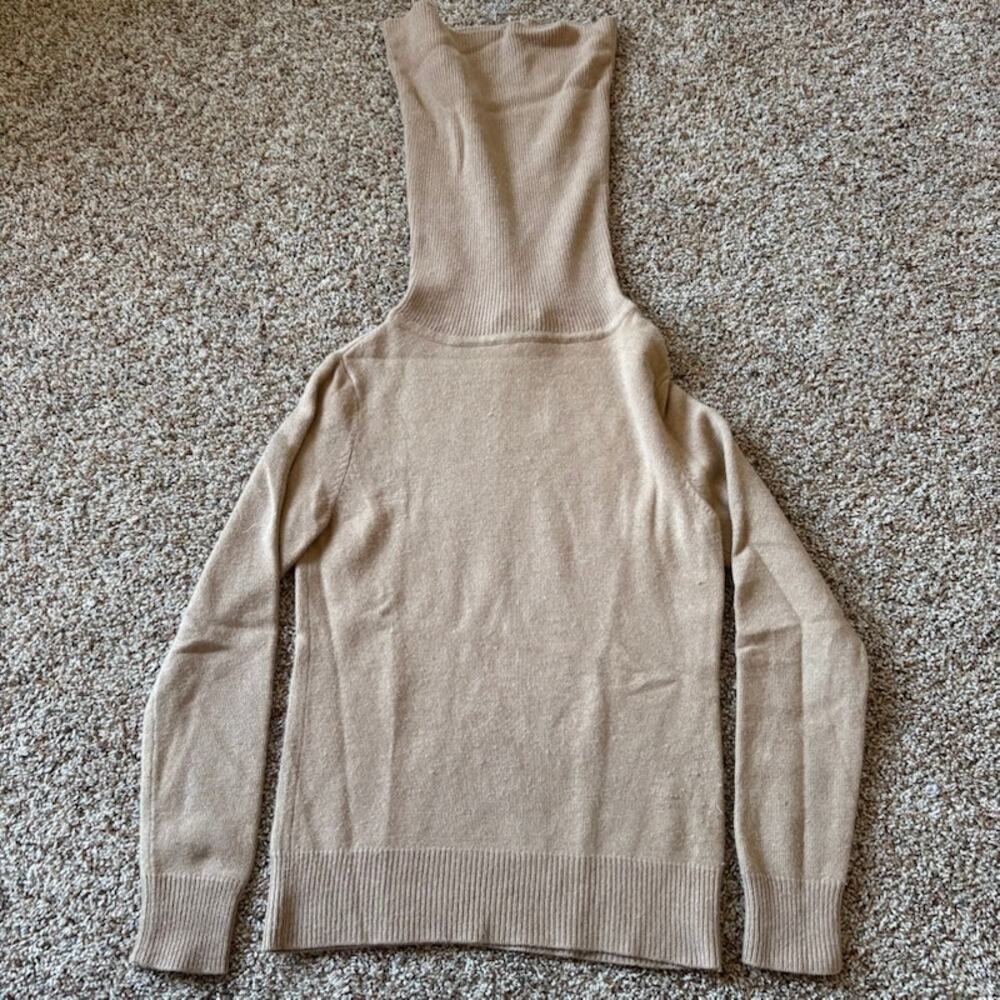 Black Label Ralph Lauren Women’s Large Cashmere Turtleneck Light Beige